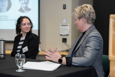 Hilary Travis, Director B.C., Foresight Canada and Mary Mytting of Hubspace