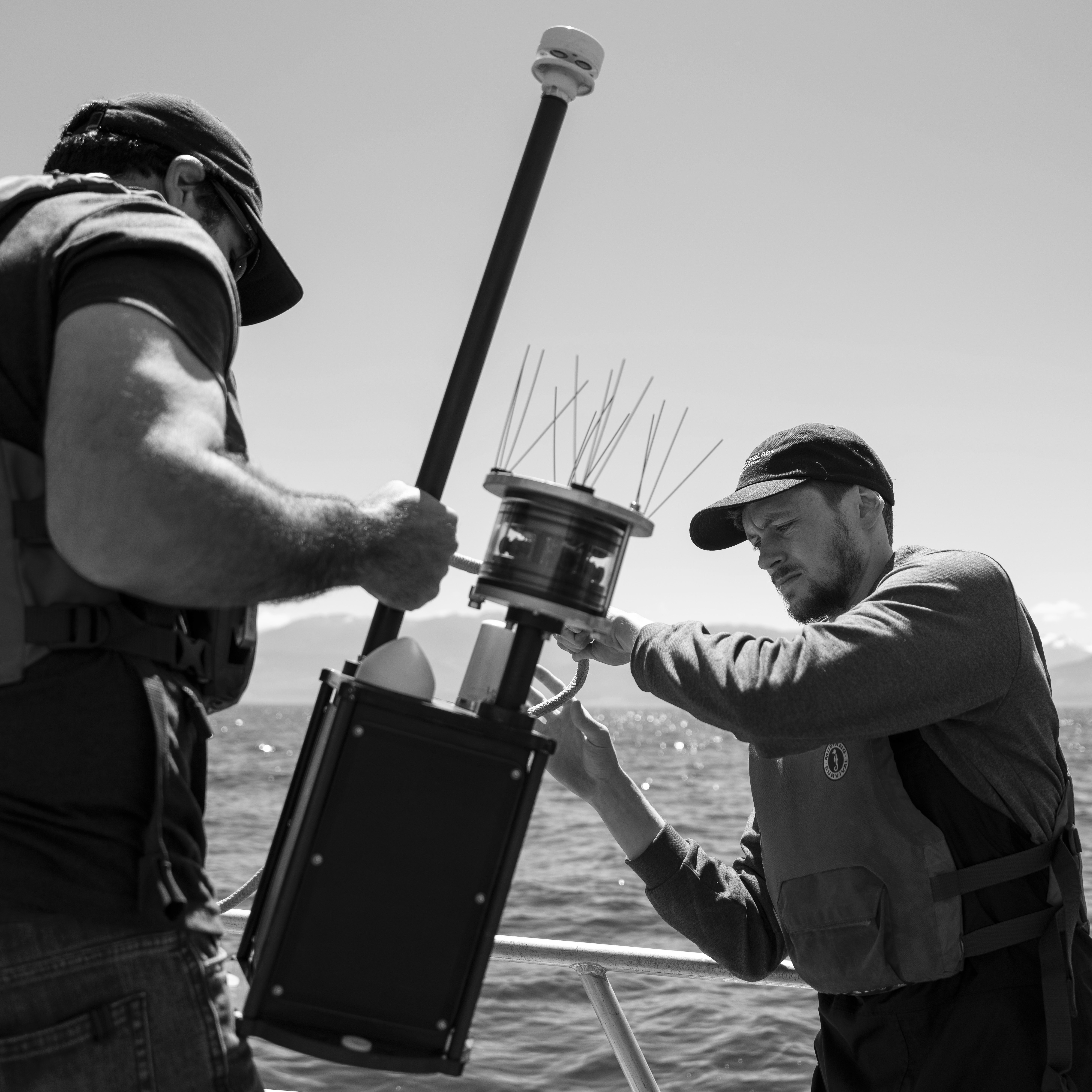 MarineLabs Team with Sensor